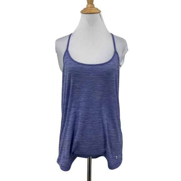 Under Armour Loose Tank Top Womens S Small Regatta Heatgear Scoop Neck Active - Picture 1 of 13